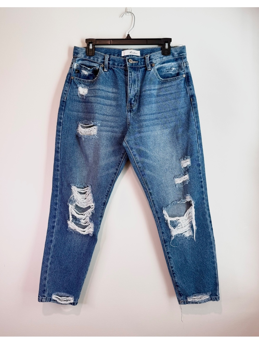 KanCan Women's Distressed Blue Denim Jeans Size 11/29